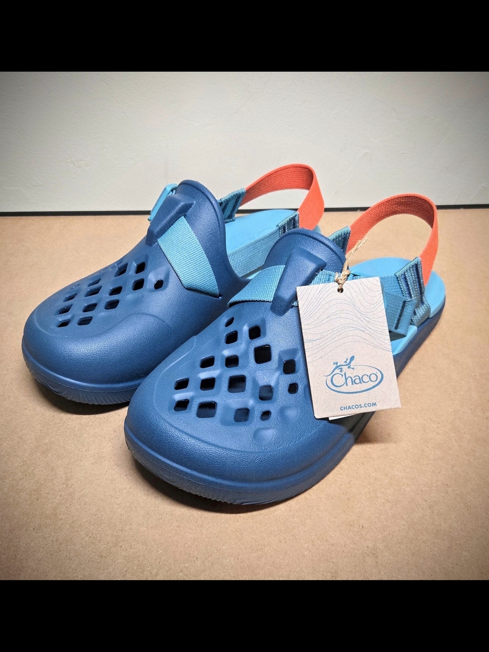 NEW Chaco Women's 11 Chillos Clog Ocean Blue Slip On Adjustable Strap Shoe